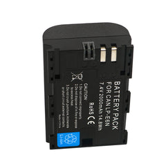 3-Pack 2000mAh LP-E6 LP-E6N Batteries and 3-Slot LCD Charger Compatible With Canon EOS R6 R5 R 90D 80D 70D 60D 60DA 6D 6D Mark II 5D Mark II/III/IV 5DS 5DS R 7D 7D Mark II XC15 XC10 BMPCC 4K/6K