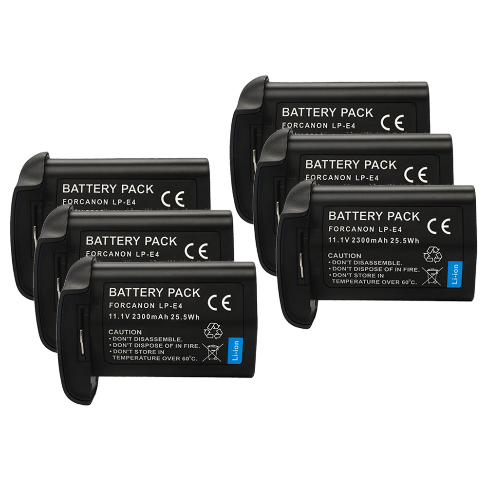 For Canon LP-E4 US 5751B002 Battery EOS 1D C, 1D X Mark II 2300mAh Camera Batteries