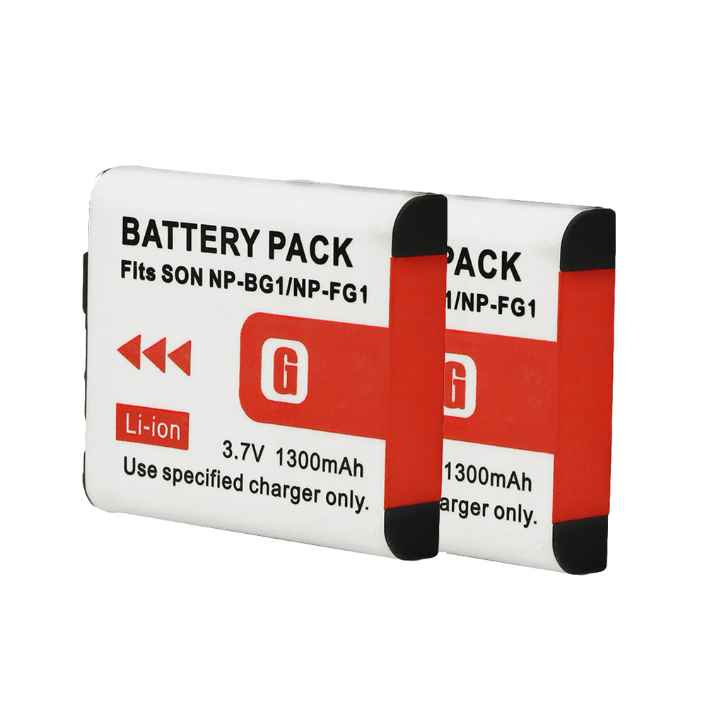 For Sony NP-BG1/NP-FG1 Battery Cyber-shot DSC-H3 H7 H9 1300mAh Camera Batteries