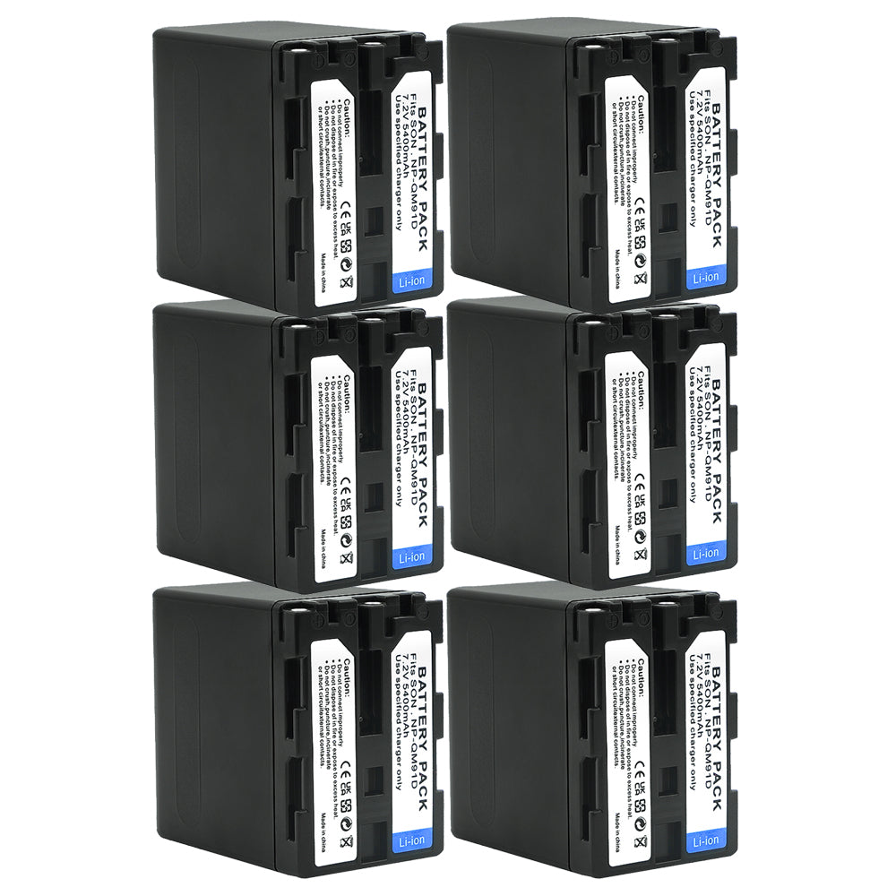 For Sony NP-QM91D Battery CCD-TRV328 338 DCR-DVD300 301 DCR-HC14 5400mAh Camera Batteries