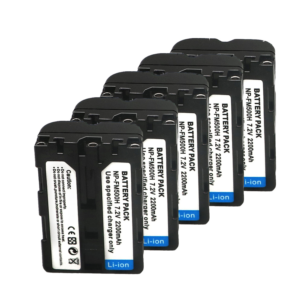 Battery  for Sony NP-FM500H DSLR-A100 A200 A350 A450 A500 2200mAh Camera Batteries