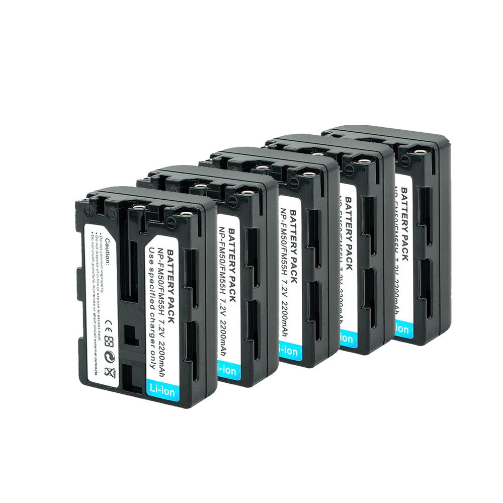 Battery Replacement for Sony NP-FM55 NP-FM50 Cyber-shot DSC-S30 DSC-S85 DSC-S75 DSC-S70 2200mAh Camera Batteries