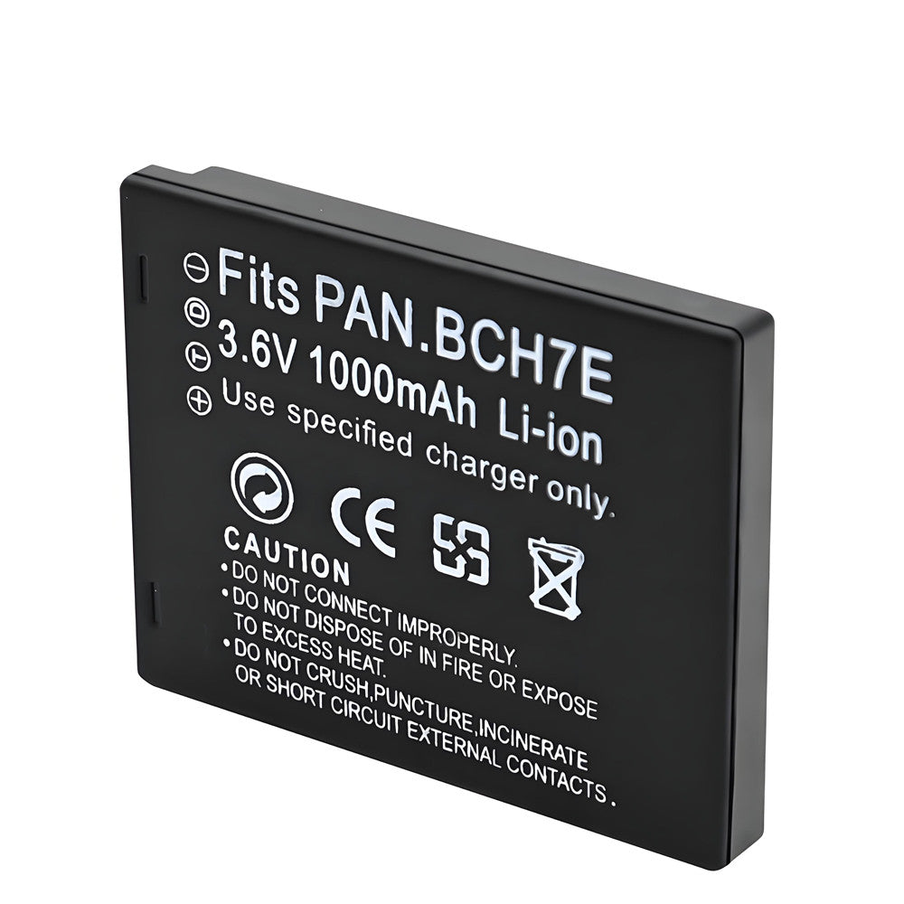 For Panasonic DMW-BCH7E Battery DMW-BCH7 DMW-BCH7PP DMC-FP1 DMCFP2 DMCFP3 1000mAh Camera Batteries