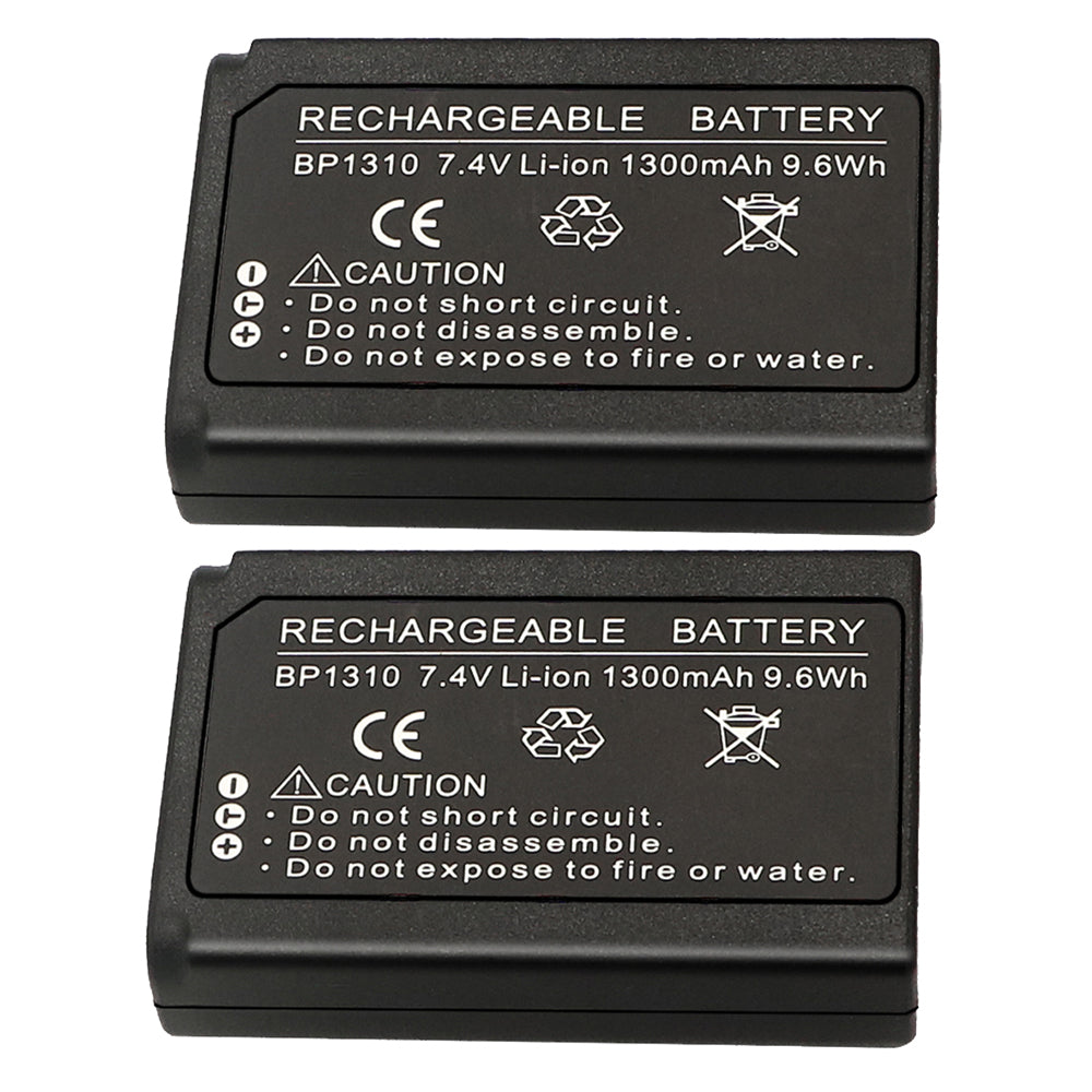 For Samsung BP1310 BP-1310 BP-1310EP, ED-BP1310 EDBP1310 Battery NX5, NX10, NX11, NX20, NX100 1300 MAh Camera Batteries