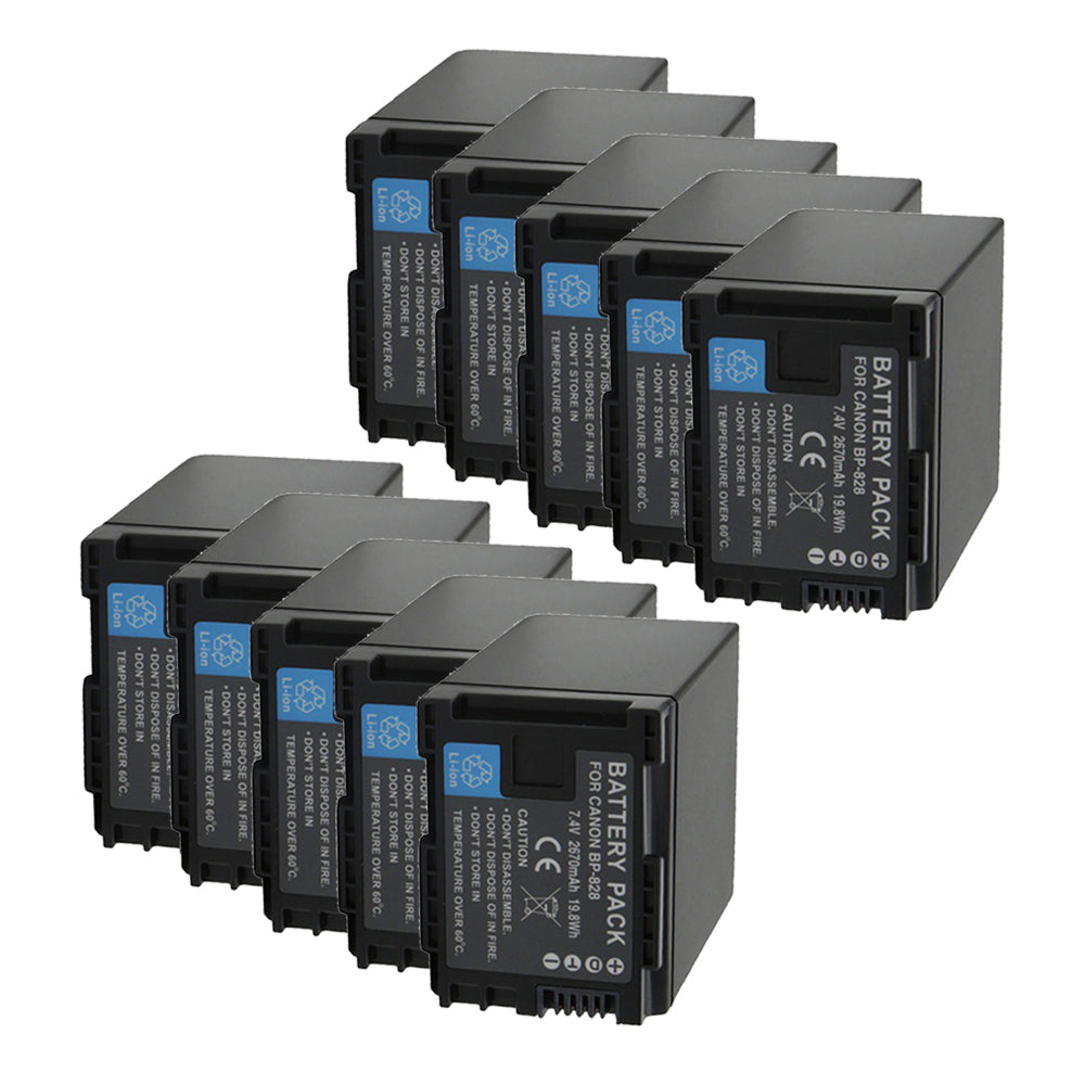 For Canon BP-828 Battery XA10 VIXIA HF G21 XF400 2670mAh Camera Batteries
