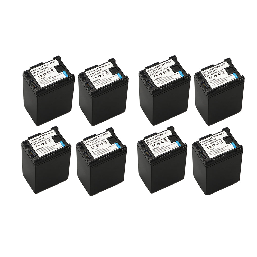 For Canon BP-827 Battery FS10 FS11 VIXIA HF G10 HFG10 3400mAh Camera Batteries