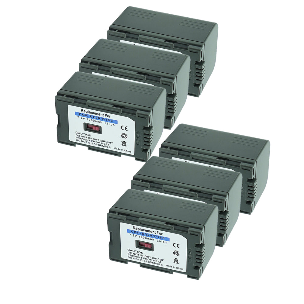 For Panasonic D16S/D220 CGR-D28 Battery  Cga Cgr-d08 D16 D08s D16s D28s 1900mAh Camera Batteries