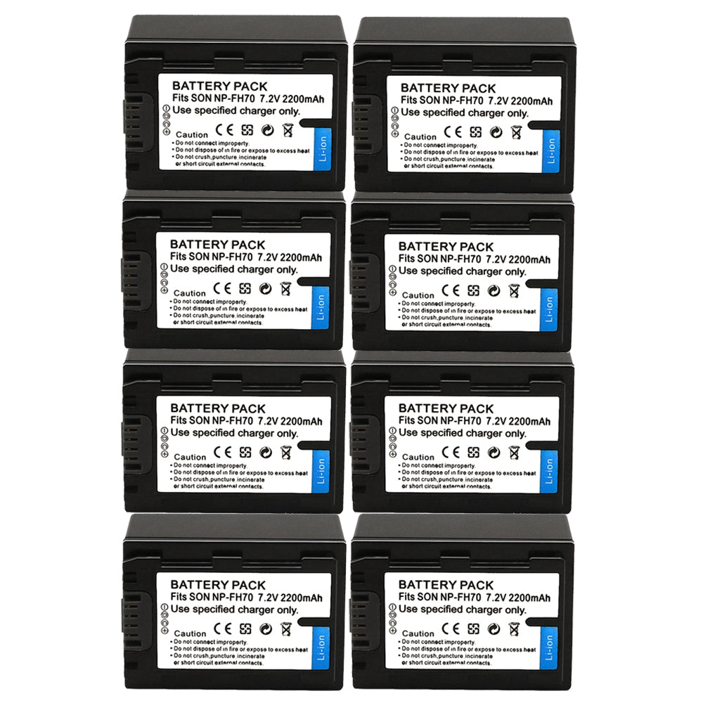 For Sony NP-FH70 H Series Battery DCR-DVD650 SR42 SR45 DCR-HC20 DCR-HC21 DCR-HC22 2200mAh Camera Batteries