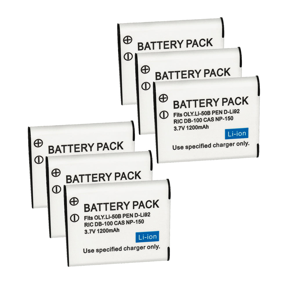 For Casio NP-150 NP-10 Battery Digital Camera 1200mAh Ultra High Capacity Replacement Batteries