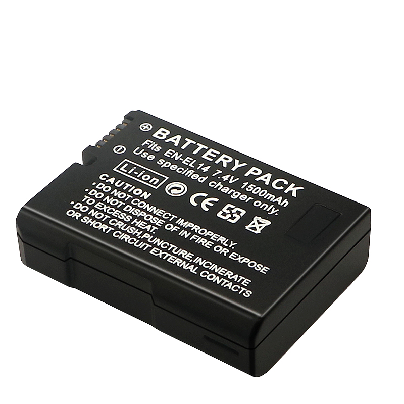 EN-EL14 / EN-EL14a Battery Packs and Rapid USB Charger for Nikon D3100 D3200 D3300 D3400 D3500 D5100 D5200 D5300 D5500 D5600 DF Coolpix P7000 P7100 P7700 P7800 Cameras