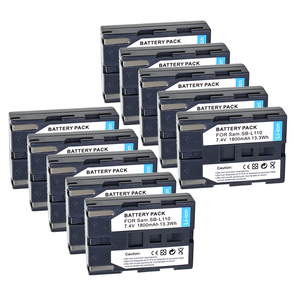 For Samsung SB-L110 SB-LS110 Battery SC-D130 SC-D180 SC-D190 SC-D20 SC-D21 SC-D22 1800mAh Camera Batteries