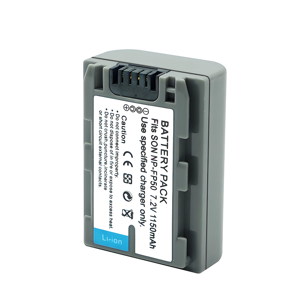 For Sony NP-FP50 Battery 1150mAh DCR-DVD103 DVD105 DVD202E DVD203 Camera Batteries