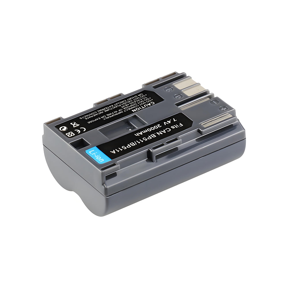 For Canon BP511 BP511A BP-508 Battery ZEOS 5D DM-MV30 2000mAh Camera Batteries