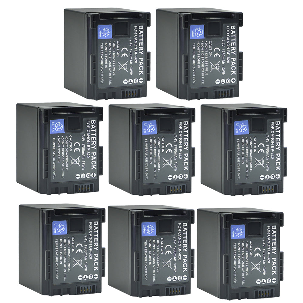 For Canon BP-820 Battery XA10 VIXIA HF G21 XF400 1780mAh Camera Batteries