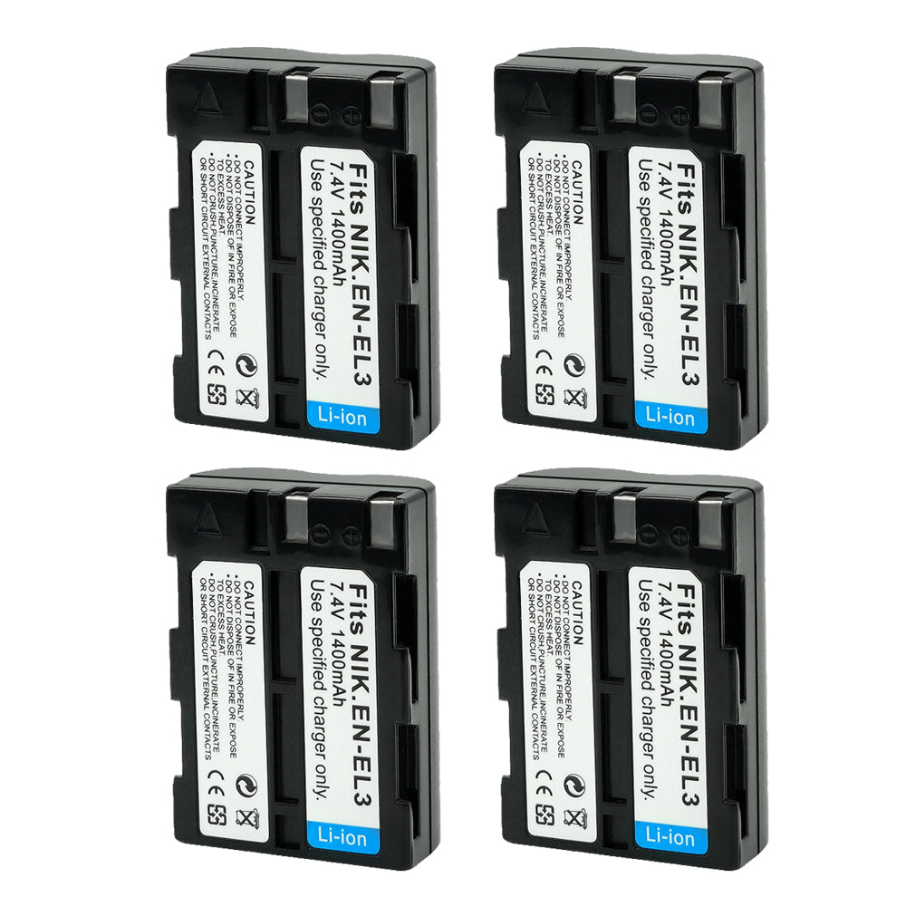 For Nikon EN-EL3 EL3A Battery Nikon D50 D70 D70s D100 1400mAh Camera Batteries