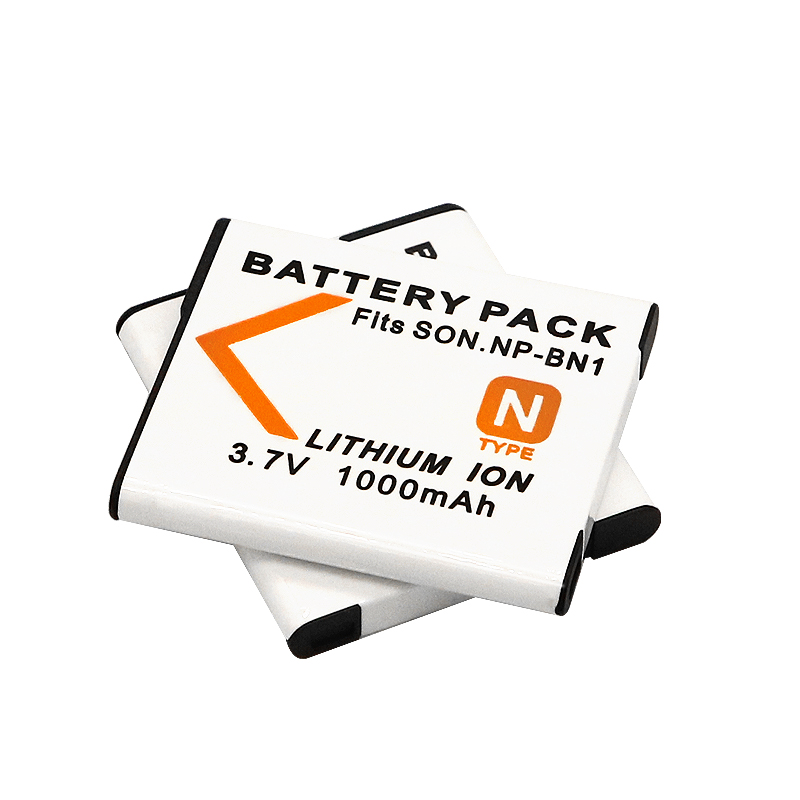 Battery (X2) & LCD Slim USB Charger for Sony NP-BN1 NPBN1 BC-CSN and Cyber-Shot DSC-QX10 QX30 QX100 DSC-TF1 DSC-TX10 TX20 TX30 DSC-W530 DSC-W570 DSC-W650 DSC-W800 DSC-W830 Digital Camera +More