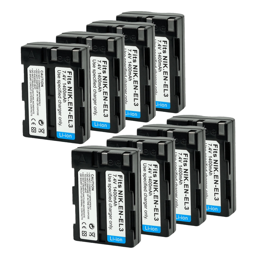 For Nikon EN-EL3 EL3A Battery Nikon D50 D70 D70s D100 1400mAh Camera Batteries