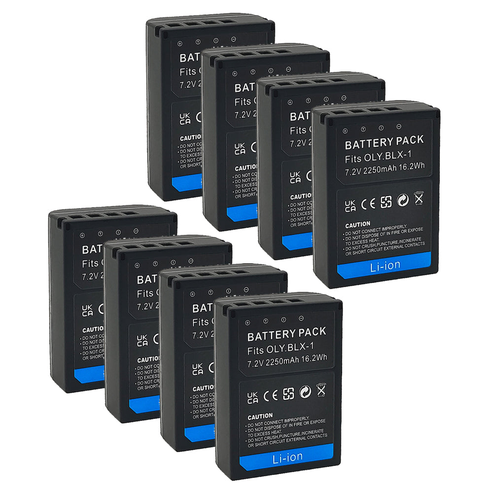 For Olympus BLX-1 Battery OM-1 OM-1 Mark II 2250mAh Camera Batteries