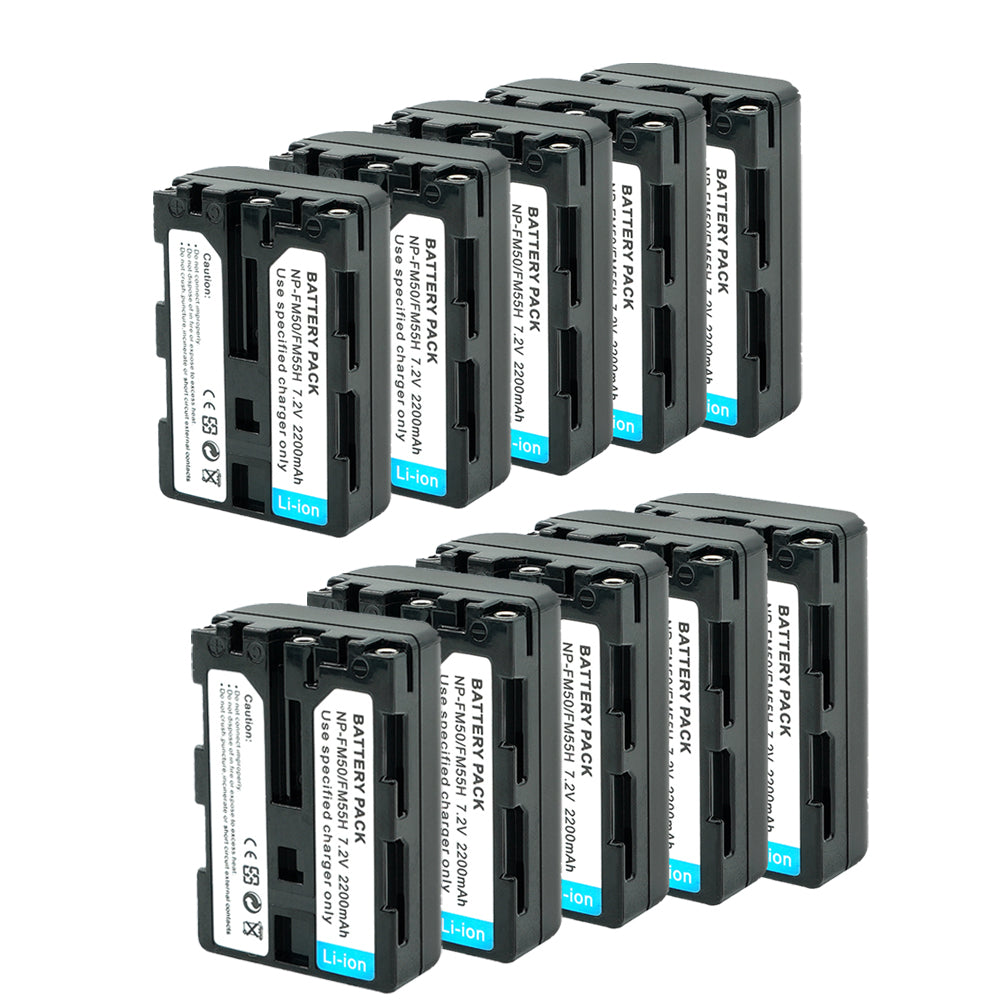 Battery Replacement for Sony NP-FM55 NP-FM50 Cyber-shot DSC-S30 DSC-S85 DSC-S75 DSC-S70 2200mAh Camera Batteries