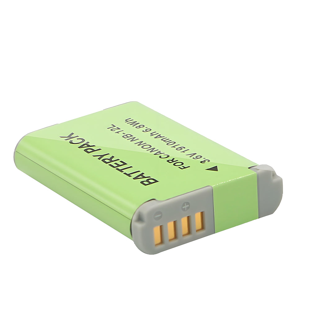 For Canon NB-12L NB12LH Battery PowerShot  G1 X Mark II N100 1910mAh Camera Batteries