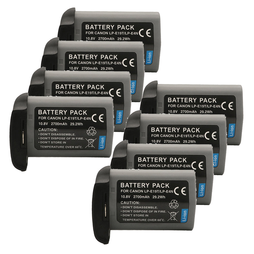 For Canon LP-E4N LP-E19 US 5751B002 Battery EOS 1D C, 1D X Mark II 2700mAh Camera Batteries