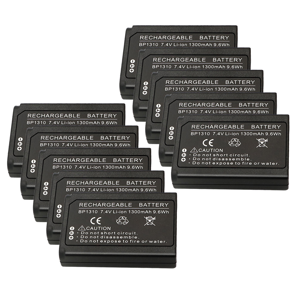For Samsung BP1310 BP-1310 BP-1310EP, ED-BP1310 EDBP1310 Battery NX5, NX10, NX11, NX20, NX100 1300 MAh Camera Batteries