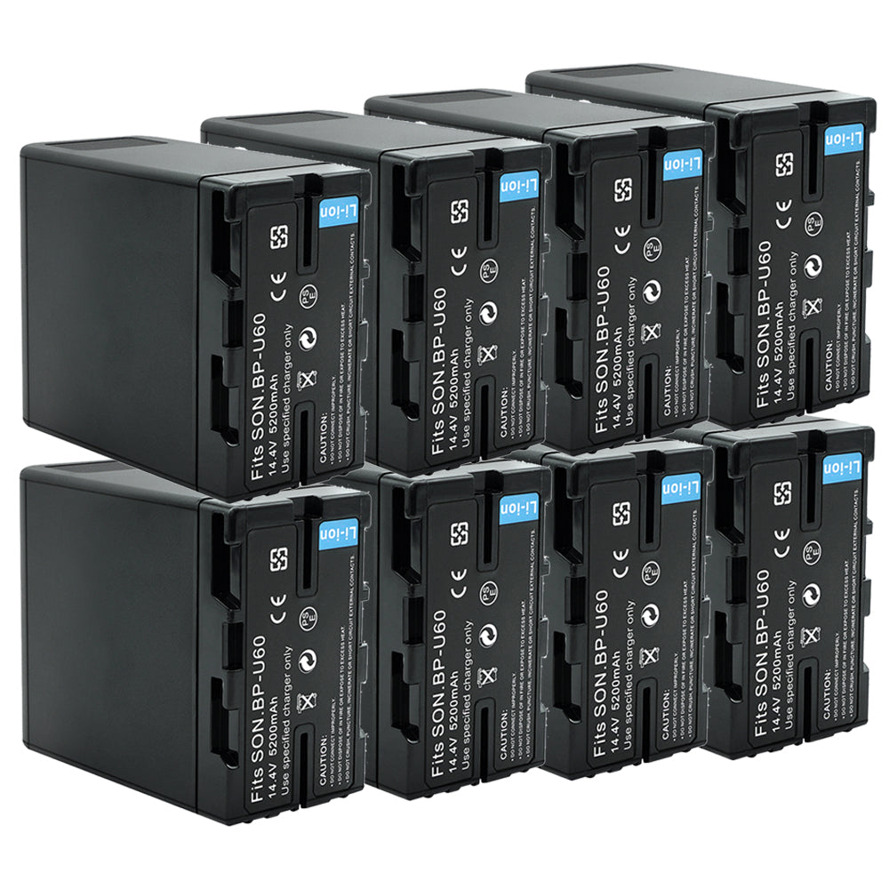 For Sony BP-U60 Battery PXW-FS7/FS5/X180 PXW-FX6/FX9 PMW-100/150/150P/160 5200mAh Camera Batteries