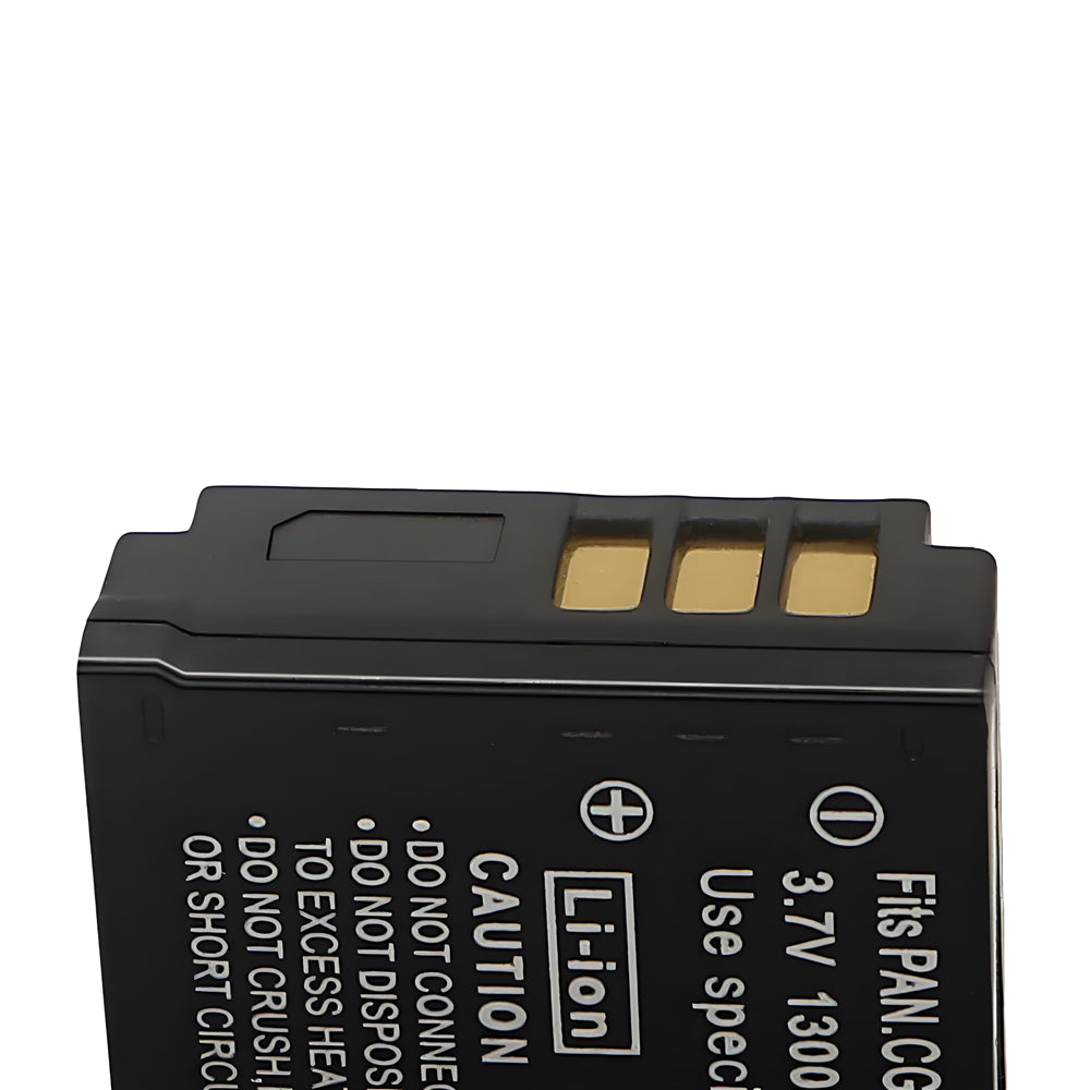 For Panasonic CGA-S007 Battery DMC-TZ1, DMC-TZ2, DMC-TZ3, DMC-TZ4, DMC-TZ5, DMC-TZ11 1300mAh Camera Batteries