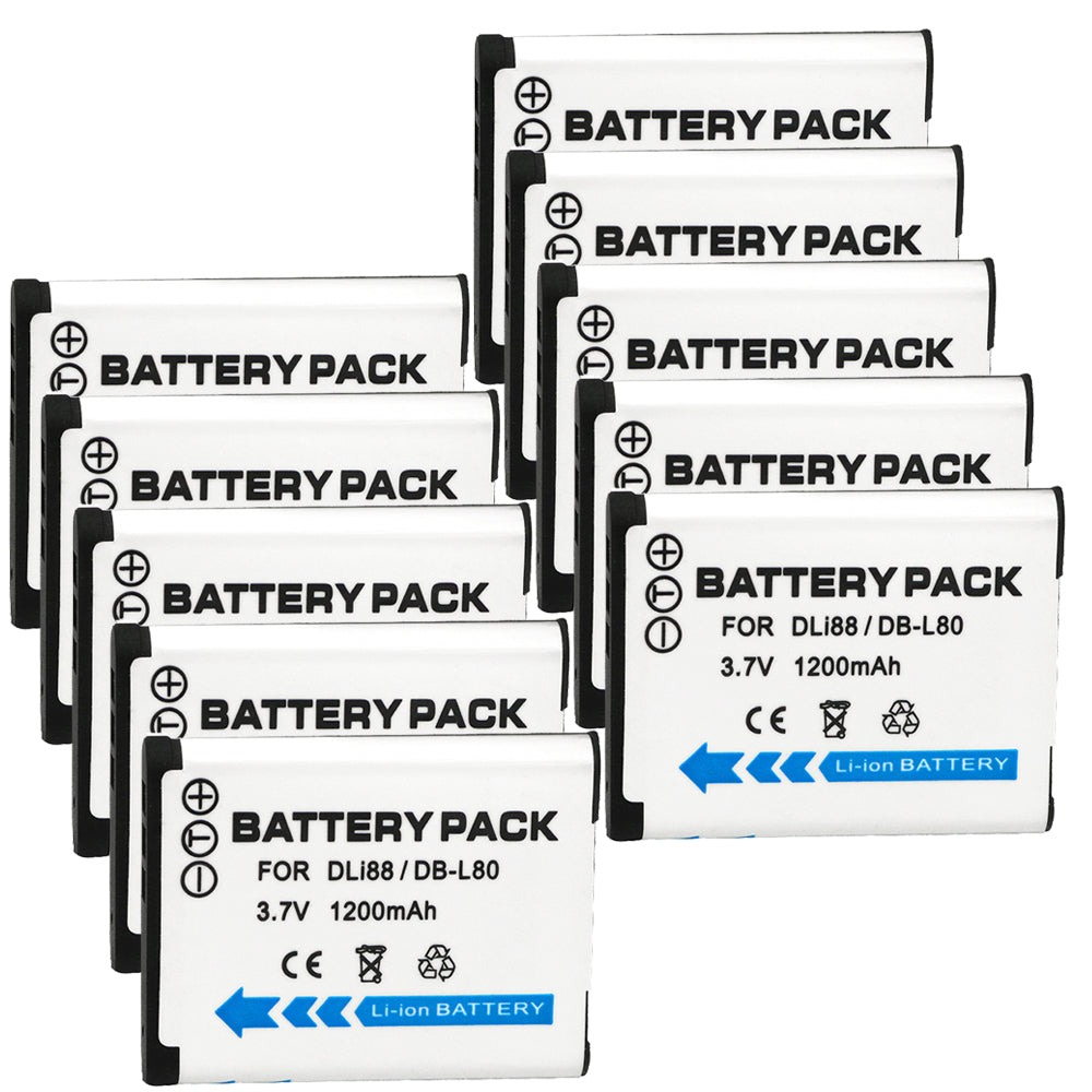 For Panasonic VW-VBX070 Battery D-Li88 Pentax D-LI88 DLI88 Pentax Optio H90, Optio P70 1200mAh Camera Batteries