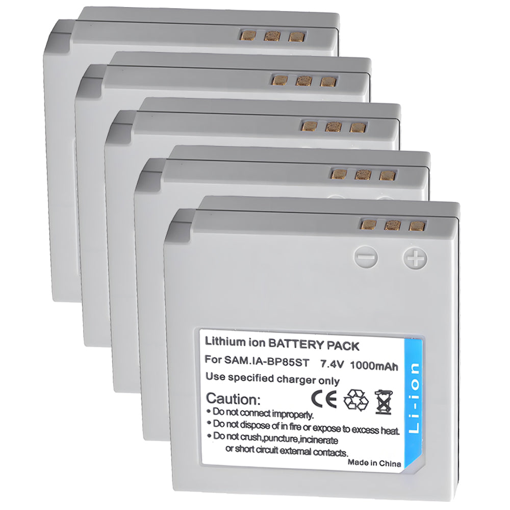For Samsung IA-BP85ST Battery HMX-H100,HMX-H104,HMX-H105,HMX-H106,HMX-H1000,HMX-H1052 1000mAh Camera Batteries