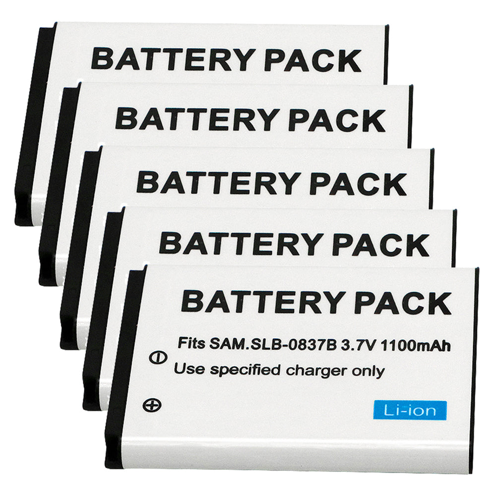 For Samsung SLB-0837B Battery Digimax SL201,L70,L70B, L83T, L85T,L201,L301 1100 MAh Camera Batteries