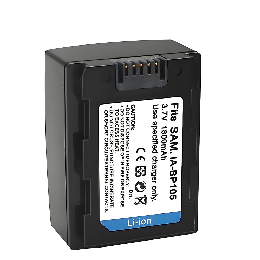 For Samsung IA-BP105R Battery HMX-F80, HMX-F90, HMX-F800, HMX-F900, SMX-F50, SMX-F53, SMX-F54, SMX-F500 1100mAh Camera Batteries