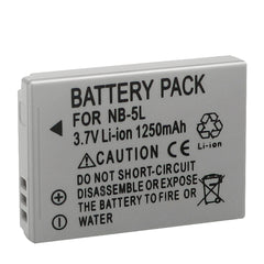 NB-5L Battery and Charger for Canon PowerShot S100, S110, SD700, SD790, SD800, SD850, SD870 Is, SD880 Is, SD890 Is, SD900 Is, SD950 Is, SD970 Is, SD990 Is, SX200 Is, SX210 Is, SX220 Is, SX230 HS