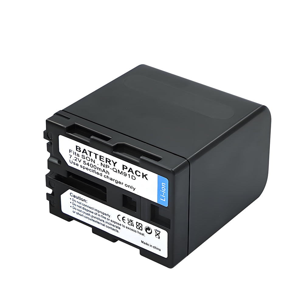 For Sony NP-QM91D Battery CCD-TRV328 338 DCR-DVD300 301 DCR-HC14 5400mAh Camera Batteries