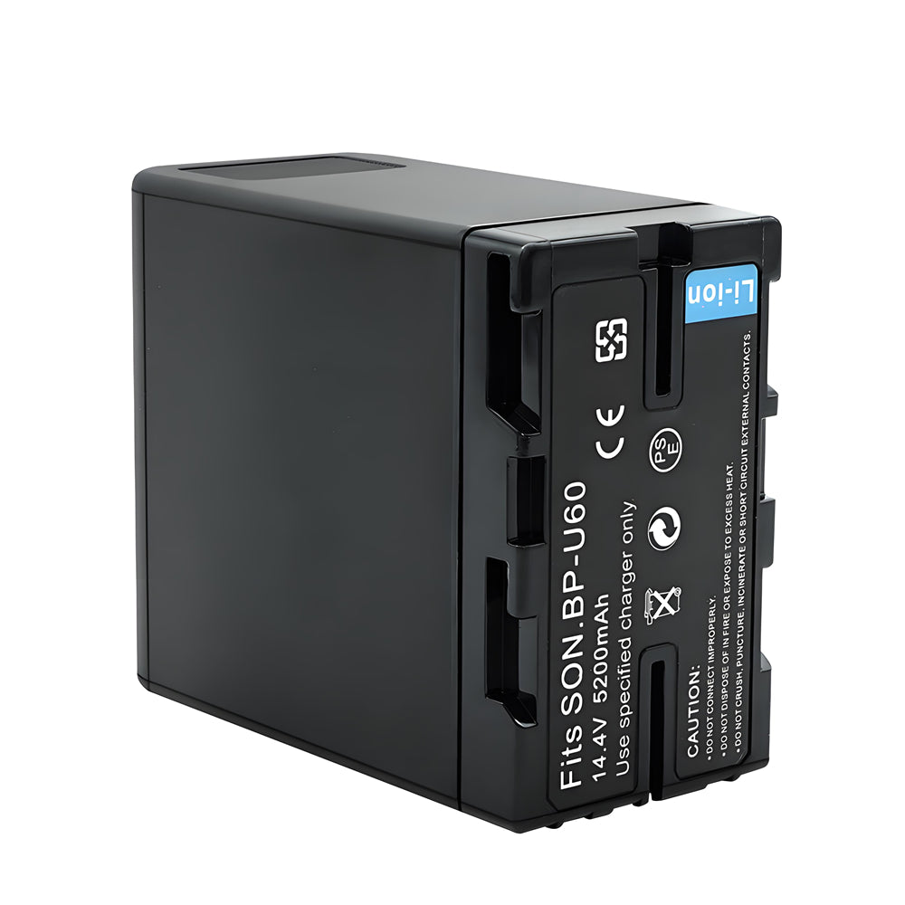 For Sony BP-U60 Battery PXW-FS7/FS5/X180 PXW-FX6/FX9 PMW-100/150/150P/160 5200mAh Camera Batteries