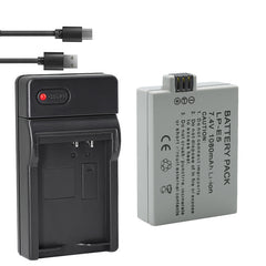 LP-E5  Replacement Battery (2-Pack) and Rapid Charger for Canon LP-E5 and Canon EOS Rebel XS, Rebel T1i, Rebel XSi, 1000D, 500D, 450D, Kiss X3, KissX2, KissF (100% Compatible with Original)