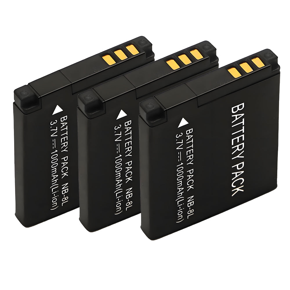 For Canon NB-8L Battery PowerShot A2200 A3000 IS 1000mAh Camera Batteries