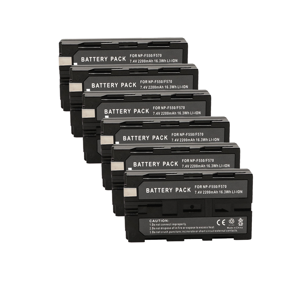 for Sony NP-F970 F750 F550 NP-F550 2200mAh Battery Camera Batteries