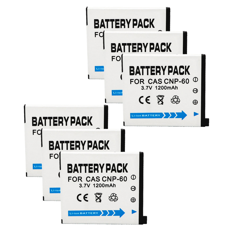 For Casio CNP60 NP-60 NP60  Battery EX-FS10 EX-S10 EX-S12 EX-Z9 EX-Z19 1200mAh Camera Batteries