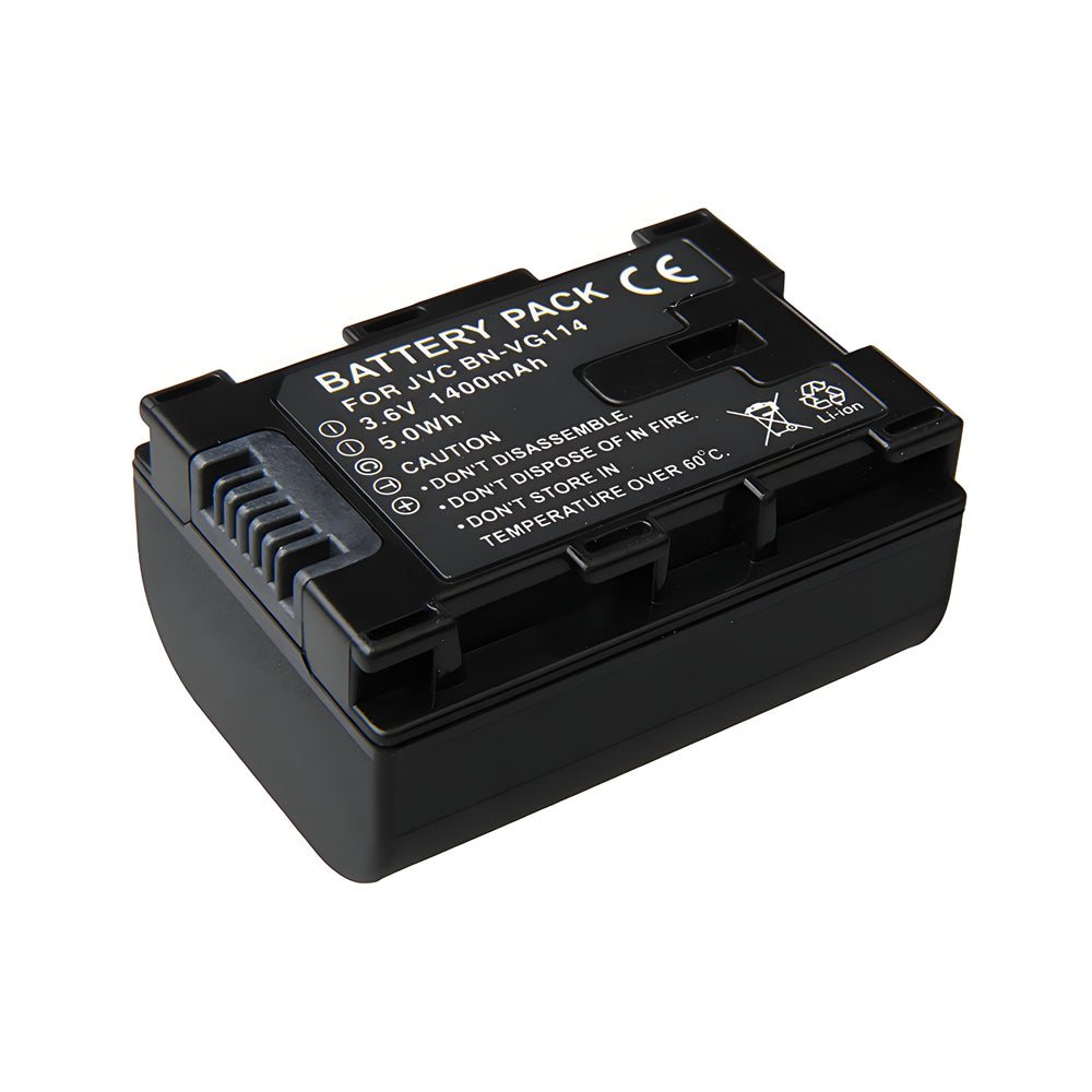For JVC Camera Battery BN-VG114 3.6V 1400mAh Batteries