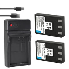 NB-1L Battery 2-Pack and Charger Kit for Canon NB-1L NB-1LH CB-2LSE & Canon IXY Digital 200 200a 300 300a 320 400 430 450 500 S200 S230 S330 PowerShot S200 S230 S300 S330 S400 S410 S500 Cameras