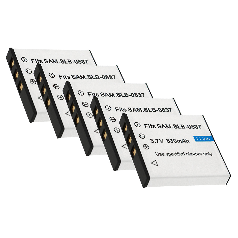 For Samsung SLB-0837 Battery Digimax i6 Digimax L50 Digimax L60 Digimax L73 Digimax L80 830mAh Camera Batteries