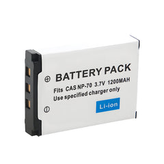 For Casio NP70 NP-70 CNP70 Battery BC-70L Exilim Zoom EX-Z150 EX-Z155 EX-Z250 1200mAh Camera Batteries
