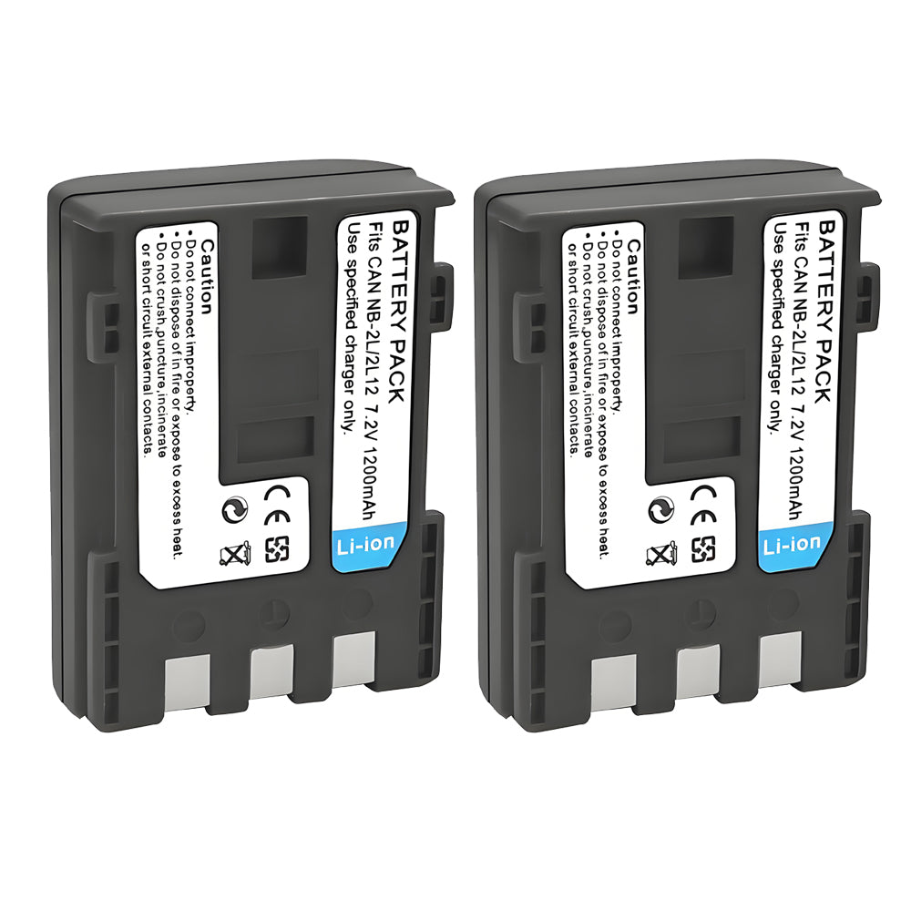 For Canon NB-2L, NB-2LH DC301, DC310, DC320, DC330 Battery 1200mAh Camera Batteries