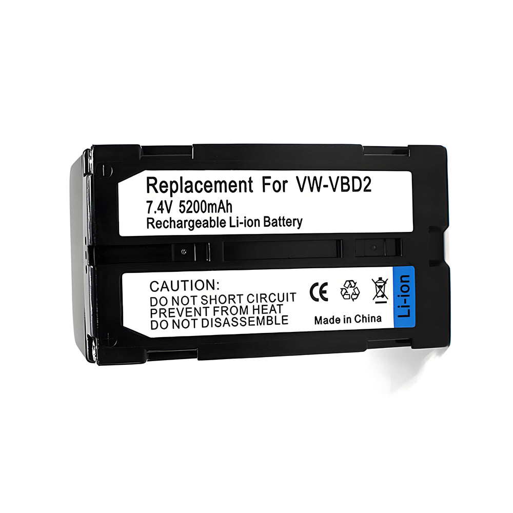 For JVC VW-VBD2 Battery Replacement  CGR-B202A, CGR-B/403 5200mAh Camera Batteries