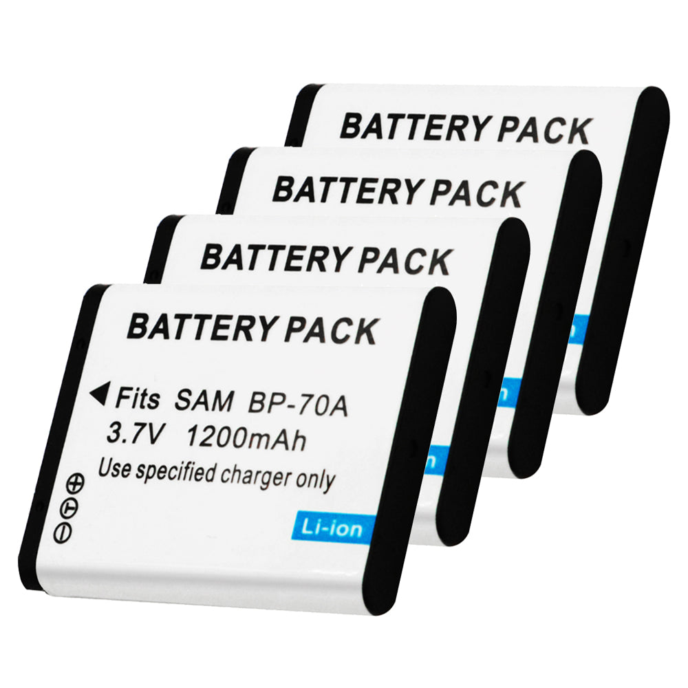 For Samsung BP-70A Battery AQ100, DV50, DV90, DV100, DV101, DV150F 1200mAh Camera Batteries