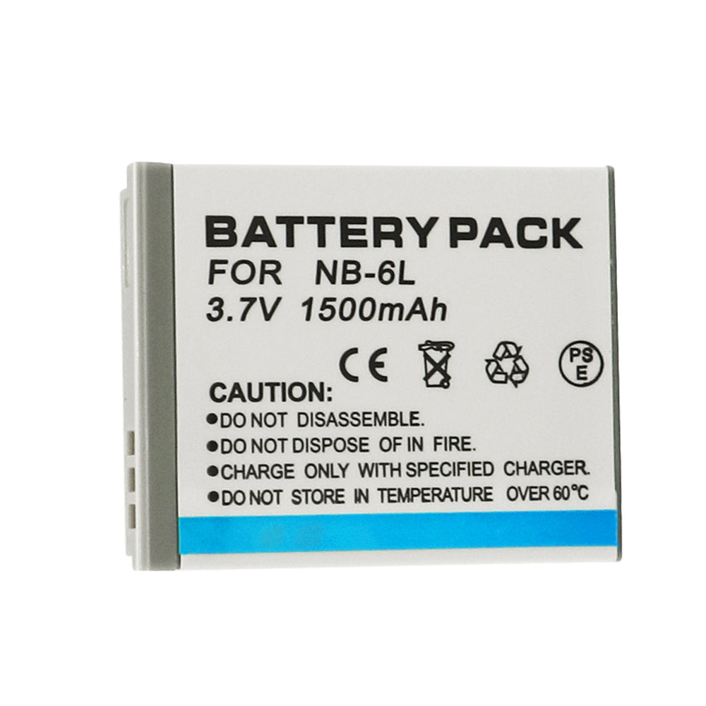 For Canon NB-6LH/NB-6L Battery Powershot S120 SX510 HS SX500 Is SX700 D20 1500mAh Camera Batteries