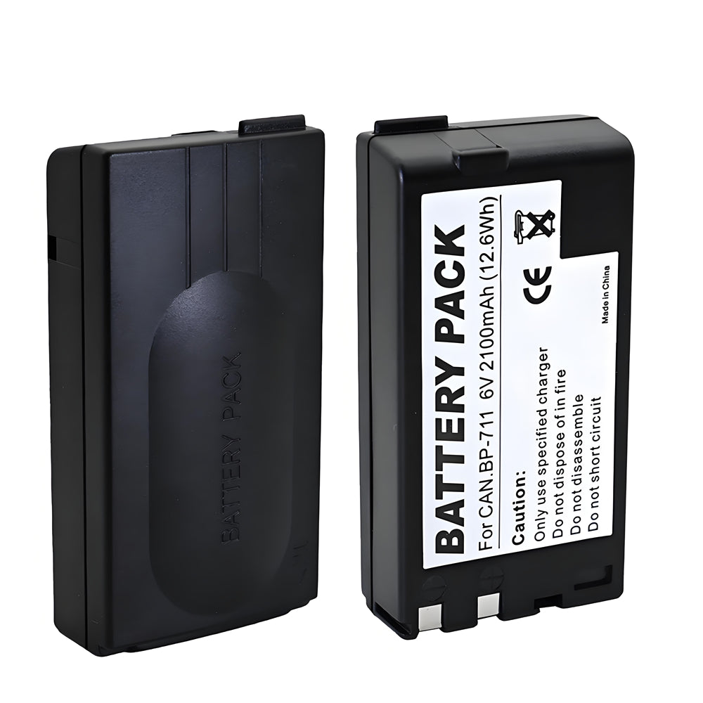 For Canon BP-711 BP-714 Battery E06, E07, E08, E09 2100mAh Camera Batteries