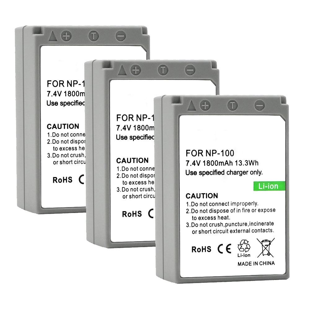 For Casio CNP100 Battery Exilim Pro EX-F1, Casio Exilim Pro EX-F1BK 1800mAh Camera Batteries