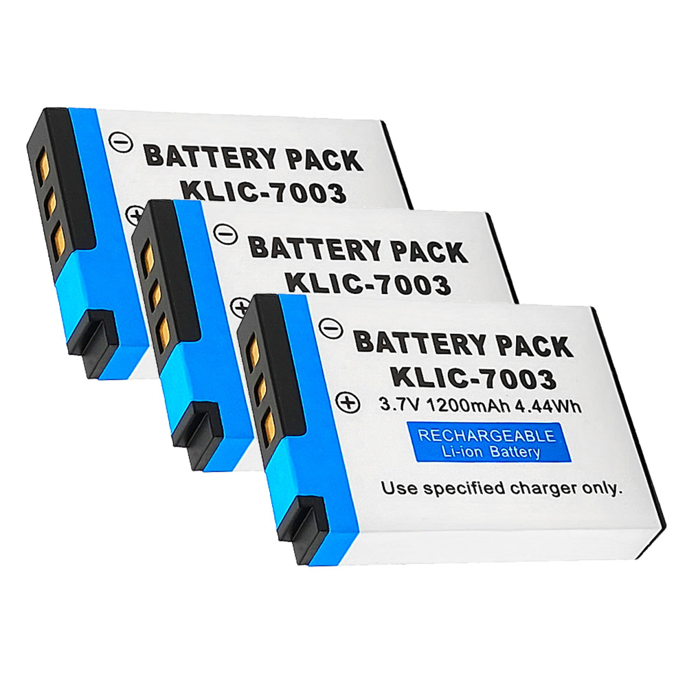 For Kodak Camera Battery K7003 3.7V 1200mAh Batteries